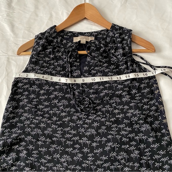 Loft Petite Whimsical Print Sleeveless Top - Picture 3 of 9